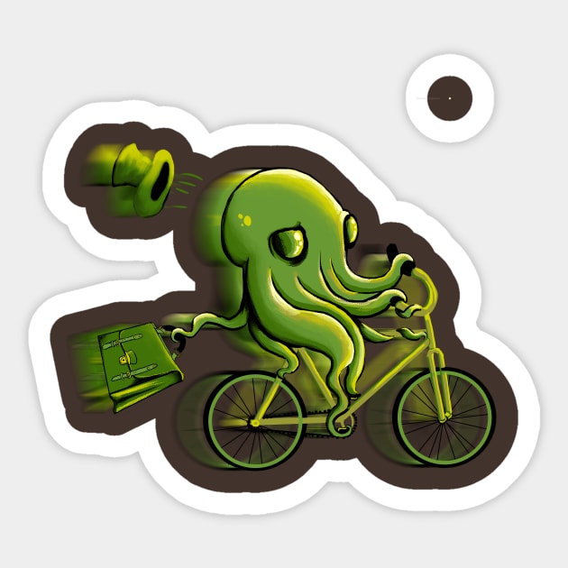 On the Clocktopus Sticker by SmannaTales